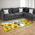 thumbnail image 3 of Beagle Hello Summer Sunshine Sunflowers Spring Retro Vintage Indoor Rug Beagles Dog Lover Gifts Idea Carpet Living Bed Room Sofa Home Decor - 00008, 3 of 5