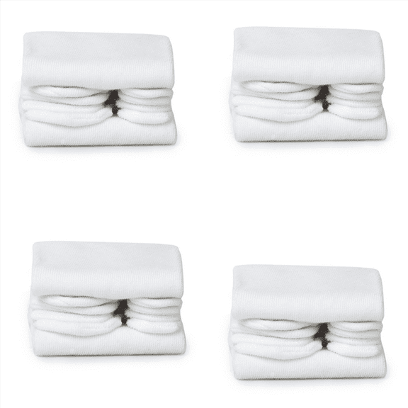 4X White Unisex Japanese Geta Clog Flip Flop Cotton Tabi Socks Split Toe