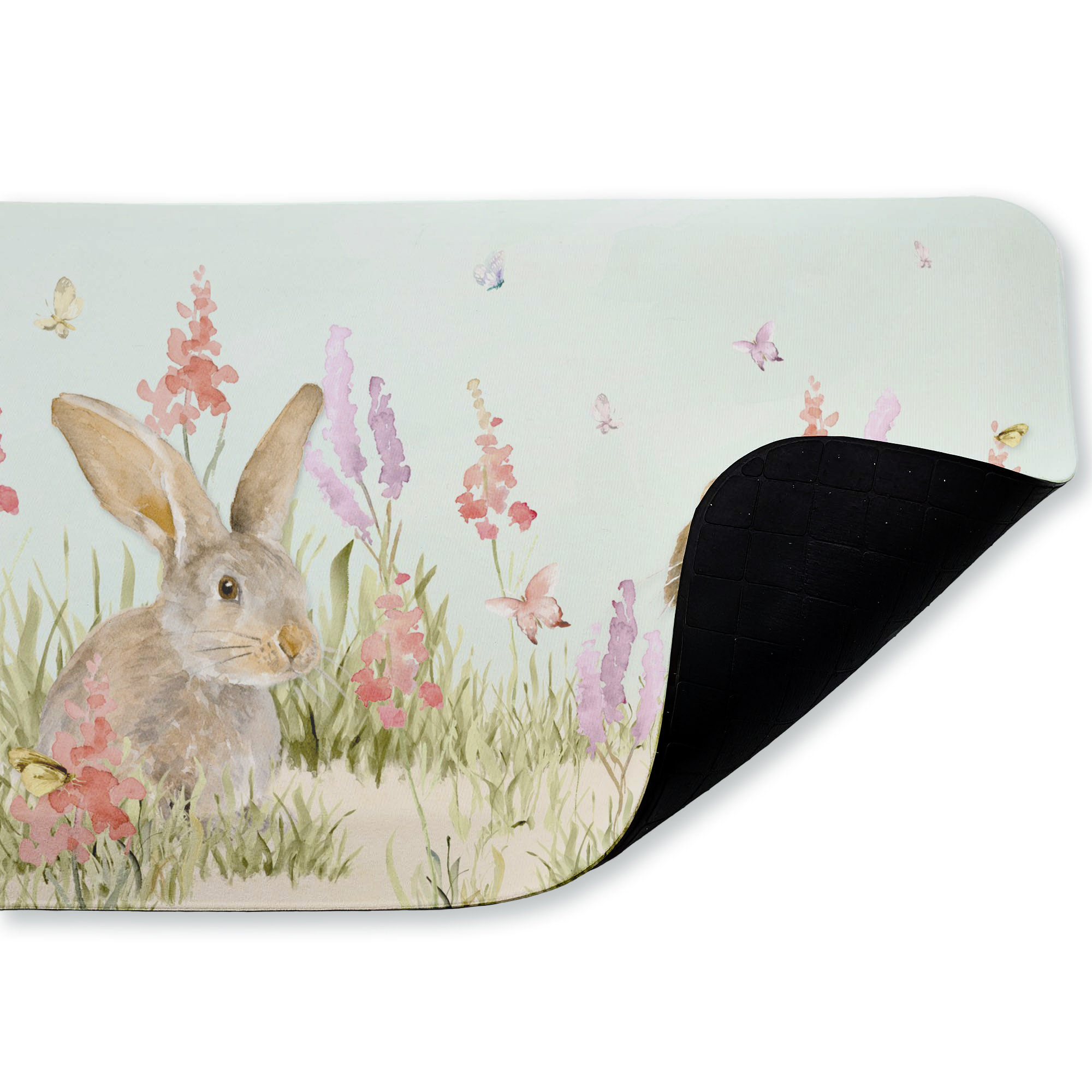 Stupell Industries Sweet Bunnies In Meadow Printed Anti-Fatigue Floor Mat, design by Lanie Loreth