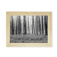 thumbnail image 1 of Bosque invierno nieve árboles Frost Escritorio de madera Arte Pintura 6x8 pulgadas marco de foto foto, 1 of 4