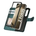 thumbnail image 4 of for Samsung Galaxy Z Fold 7 PU Leather Wallet Case, Elegant Magnetic Buckle Kickstand Wrist Strap Card Slots Drop Protection Shockproof Protective Cover for Samsung Galaxy Z Fold 7, Green, 4 of 8
