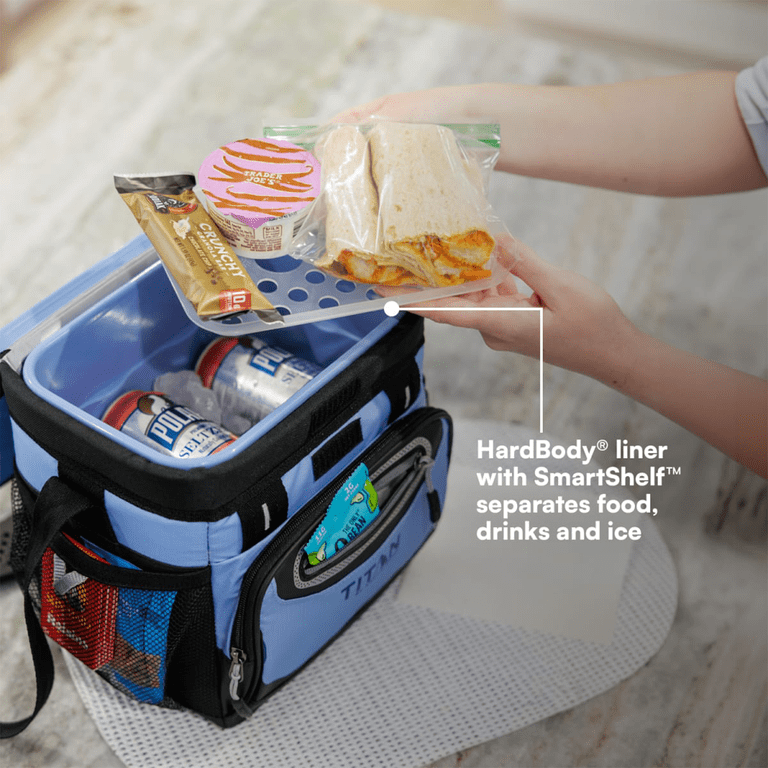 Titan by Arctic Zone 9 Can Zipperless Soft Cooler, 6 Quart