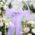 thumbnail image 6 of AUNVITO Chair Back Gauze Chair Back Decoration Lace Jacquard 7 x 108 Inch Chair Sash Bow Tie for Wedding Party Home Decoration Item, 6 of 6