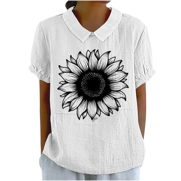 Young adult fashion Blouses for Women Dressy Casual, Black Summer Tops for Teens Blouses & Button-Down Shirts Stretchy Womens Workout Shirts Loose Fit