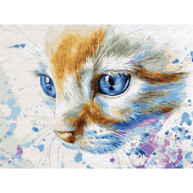 Taladro Diamante Pintura (DE4059) 5D DIY Kit de mosaico de punto de cruz de gatito completo (LD121) 40x50cm FLhrweasw Nuevo