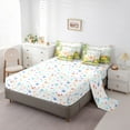 thumbnail image 5 of jejeloiu Kawaii Yellow Duck 7-Piece Twin Bedding Sets,Rainbow Retro Flower Bedding Comforter Set,Rustic Floral Sheet Sets For Girl Kids,Luxury Bedroom Decor Reversible, 5 of 8