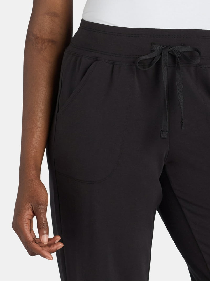 Athletic Works Women's Knit Pants Sizes XS-4X with Pockets