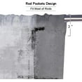 thumbnail image 2 of Grey Abstract Blackout Kitchen Curtains Tiers and Valances Set 3 Piece for Windows Modern Art Kitchen Window Curtains Set,Contemporary Trendy Valances for Living Room(36" Tiers Set), 2 of 5