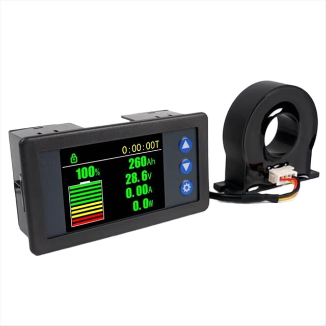 Medidor de Coulomb con Capacidad de Batería de 10-100 V CC, Monitor de Voltaje, Corriente y Potencia, Sensor Hall, Comprobador de Coulomb, Voltímetro de 400 A.