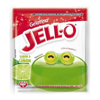 Polvo para preparar gelatina Jello sabor limón 25 g