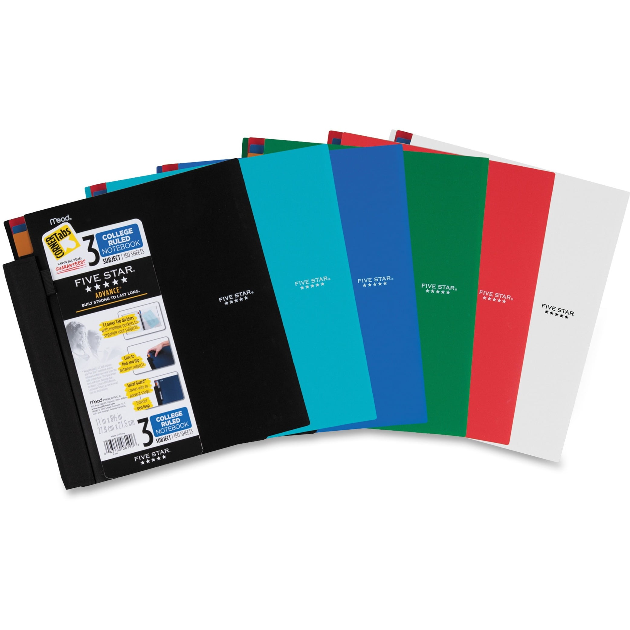 Mead Advance 3, Subject Notebook, Letter