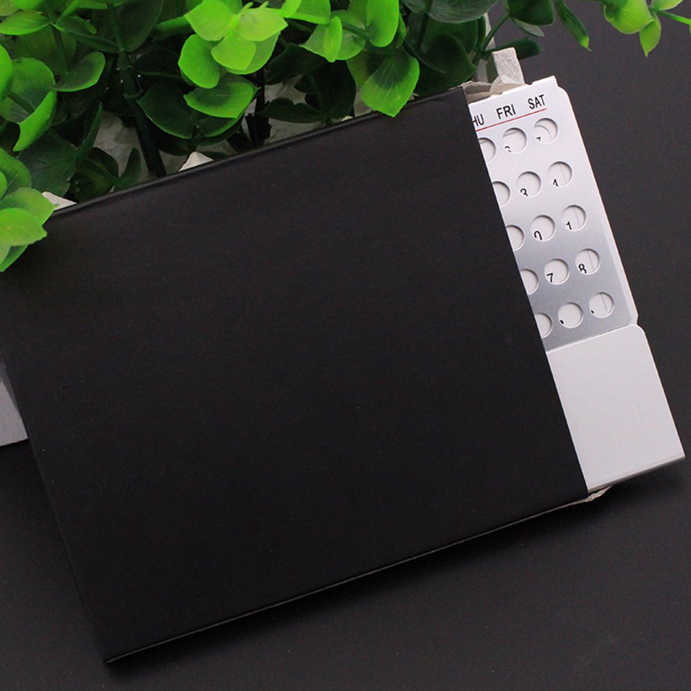 Calendrier Perpétuel De Bureau En Aluminium – Réglable, élégant, Pour Organiser Ton Temps Toute L'année