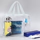 thumbnail image 5 of Juego de bolsas de viaje de PVC transparente para cosméticos, joyas, artículos de tocador - 3 bolsas organizadoras transparentes impermeables para hombres y mujeres - Grande 11.8x8.7", Mediano, 5 of 5