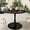 Black, variant on Cvortll 31.5 inch Round Dining Table - Stylish Circle Design with MDF Top and Sturdy Metal Base for Kitchen, Dining Room, or Breakfast Nook, White Circle Table