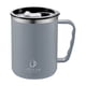 thumbnail image 2 of Taza de café de acero inoxidable con líneas de medición - taza aislante de doble pared de 20oz para bebidas calientes y frías, blanca/gris/verde, 2 of 6