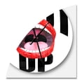 thumbnail image 1 of Designart 'Female Lips ' Modern wall clock, 1 of 1