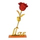 thumbnail image 2 of Flores de rosas artificiales con adornos para el hogar hechos a mano con forma natural Azul, 2 of 9