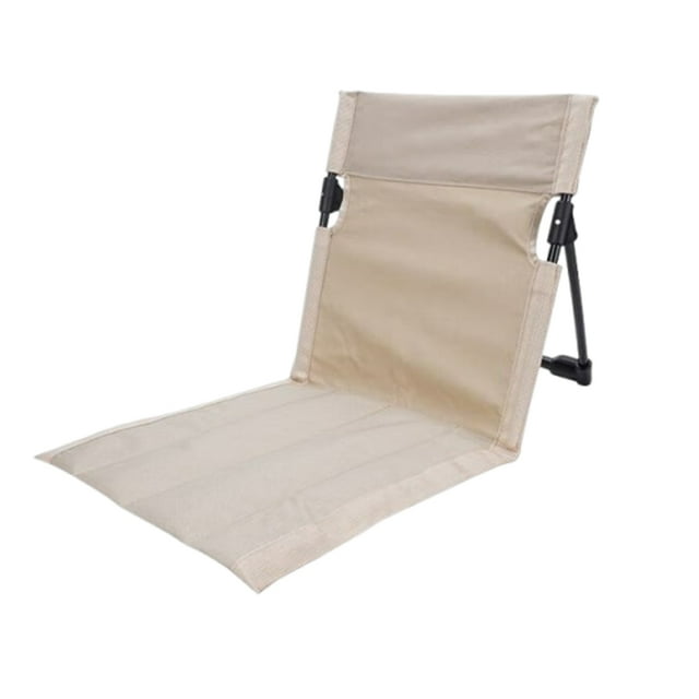 Silla Playa Plegable Reclinable Salón Portátil para Conciertos Pesca (beige)