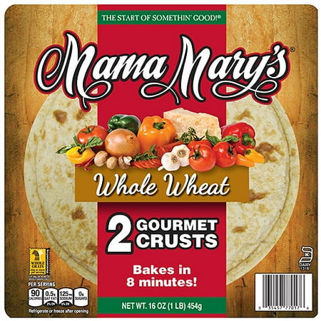 Mama Mary's Gourmet 12" 100% Whole Grain Honey Pizza Crusts, 2 Ct