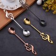 thumbnail image 4 of Maoww Stainless Steel Musical Note Dessert Spoon Coffee Stirring Milktea Tea Ice-cream Scoop Tableware, 4 of 9