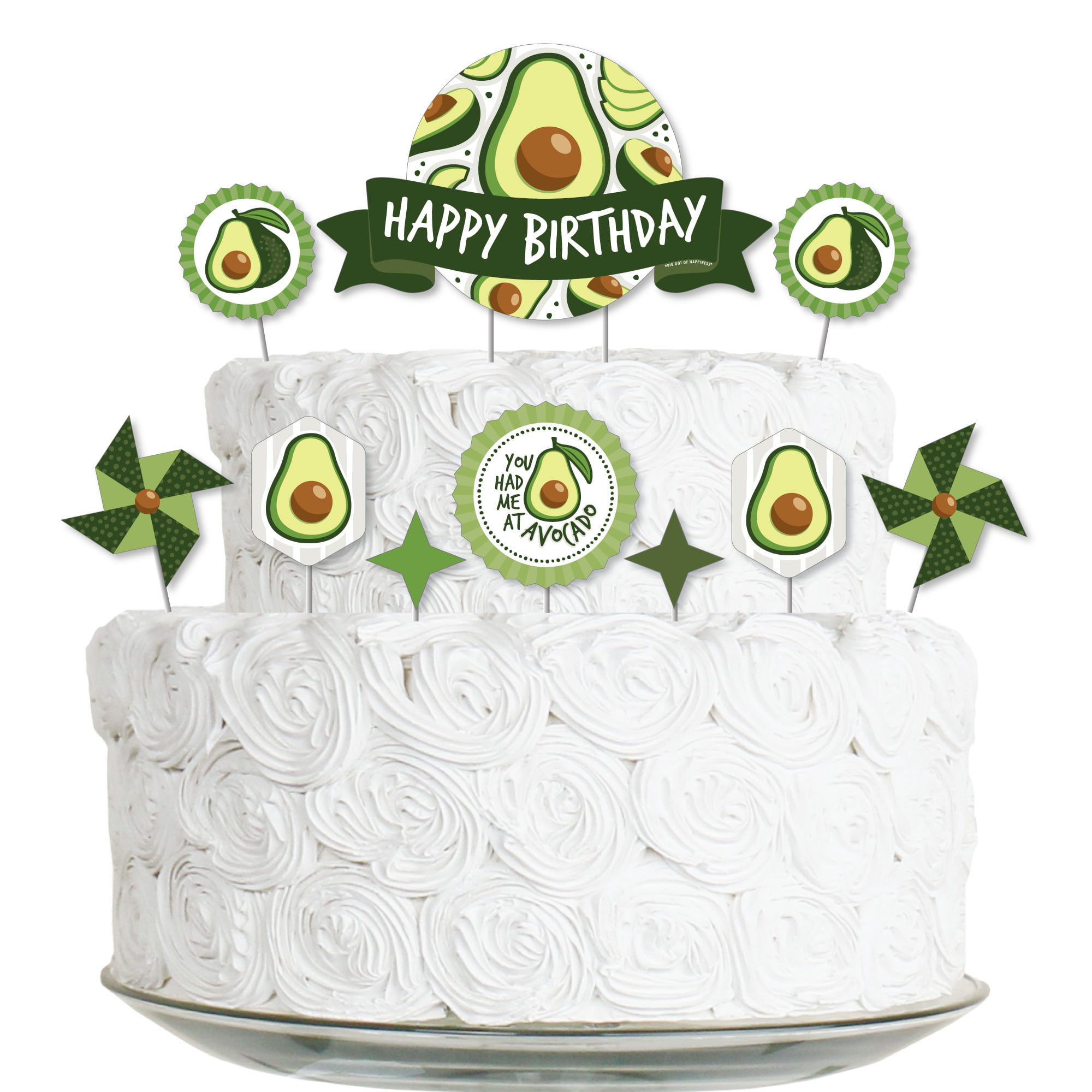 Big Dot of Happiness Hello Avocado - Fiesta Birthday Party Cake ...