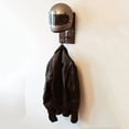 thumbnail image 3 of Gancho para llaves con 2 ganchos para abrigo de moto, gorra, casco de béisbol y rugby, 3 of 4