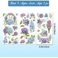 thumbnail image 4 of 3Pcs Hydrangeas Flower Theme Decor Transfers 6x12inch Floral Art Furniture Transfer Stickers Rub on Transfer Stickers Wall Art Decals for Bedroom Living Room Desk Table Decoration, 4 of 7