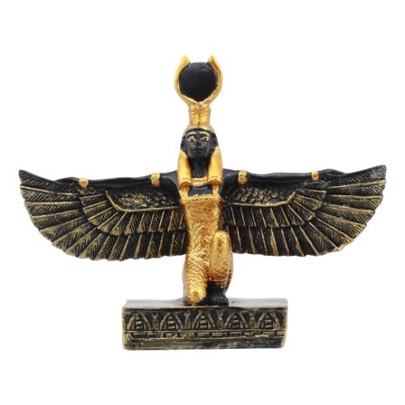 Ebros Egyptian Classical Deities Miniature Figurine Gods Of Egypt Dollhouse Miniature Statue Legends Of Ancient Egypt Educational Sculpture Collectible (Isis Goddess of Magic)