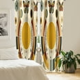 thumbnail image 3 of Ambesonne Mid Century Modern 4-Panel Curtains, Boho Sun Moth, 56"x63", Pale Coffee Eggshell, 3 of 3