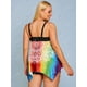 thumbnail image 4 of Talla grande salpicadura corbata tinte corbata floral boyshorts Tankini traje de baño Rosegal Vestidos casuales de talla grande, 4 of 5
