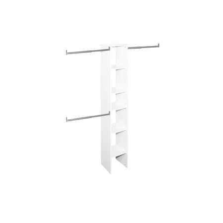 ClosetMaid 486700 Pure White Suitesymphony 6 To 9 Ft Wide Closet System Kit