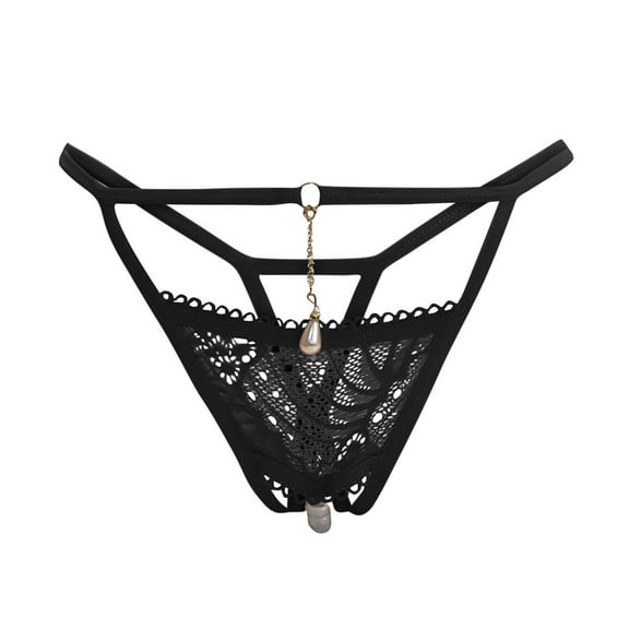 Thongs Panties for Women Tbopshirt Womens Thongs Briefs,FashionComfortable Pearl Hollow Out Open Gear ExemptionfromDetachment,Women's Hipsters Underwear
