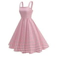 thumbnail image 2 of Vestido Corto de Verano de las Mujeres de Malla de Manga Corta Bordado Vestido de Pastel Retro, Vestido Ligero Casual para la Fiesta Y las Vacaciones, 2 of 9