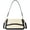 6-beige & Black, variant on Shoulder Bag for Women, Vegan Leather Women's Shoulder Purses Handbags with 2 Removable Strap Crossbody Bag Purses