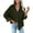 Army Green#491, variant on Button Down Shirts for Women Casual Long Sleeve V Neck Corduroy95%polye Coat Blouse Tops Blue 2XL