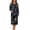 Black Golden Marble, variant on Cat Pumpkin Maple Leaf Sunflower Print Women Nightgowns Sleep Dress Zip Up Robe Comfy Full Length House Dress House Coats Fall Long Sleeve Bathrobe Sleepwear with Pockets Autumn Decor, 4XL