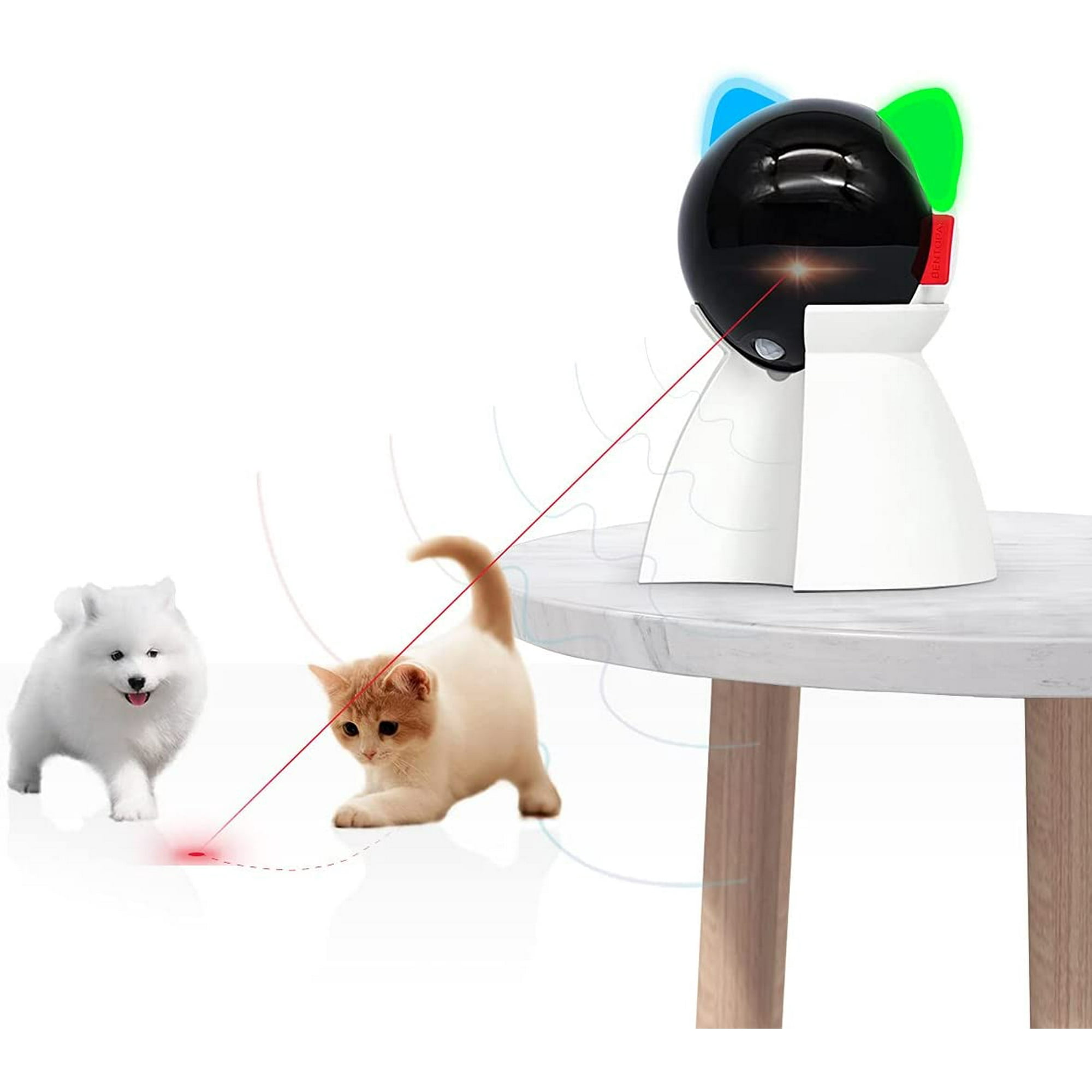 Rechargeable Motion Activated Cat Laser Toy Automatic Interactive Cat Toys for Indoor Kitten Dogs Puppy Three Installation Methods Fast and Slow Mode S Walmart