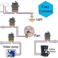 thumbnail image 2 of Interruptor de control remoto inalámbrico de alta potencia de 433 Mhz, CA 220 V/240 V/110 V 30 A, control remoto RF para luz, bomba de agua, electrodomésticos, riego agrícola, 2 of 5