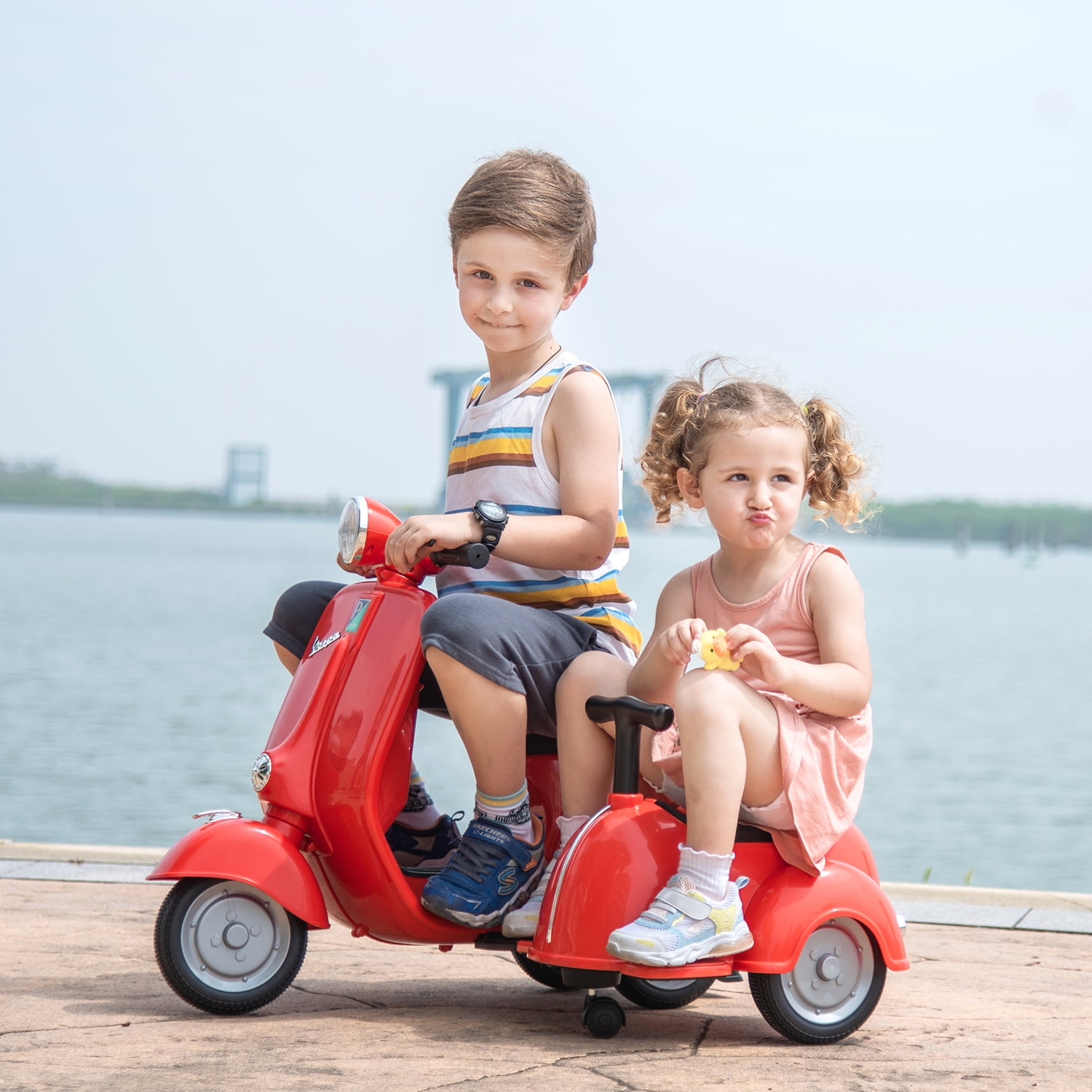 CIPACHO 6V Kids Ride On Motorcycle Toy, 3-Wheel Battery Powered Motorbike for Kids Aged 3-8 Years with Music, Electric Kids Car, Red CIPACHO 6V Kids Ride On Motorcycle Toy, 3-Wheel Battery Powered Motorbike for Kids Aged 3-8 Years with Music, Electric Kids Car, Red