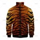 thumbnail image 3 of Chaqueta de manga larga con estampado de tigre en 3D para hombre y mujer, estilo vintage, con solapa y cremallera, unisex, de gran tamaño, 2024, 3 of 5