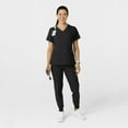 thumbnail image 3 of Wink W123 Women's Comfort Waist Cargo Jogger Scrub Pant Tall, Black, XS Womens, 3 of 6