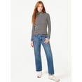 thumbnail image 3 of Free Assembly Women's Fine Rib Turtleneck Sweater, Lightweight, 3 of 7