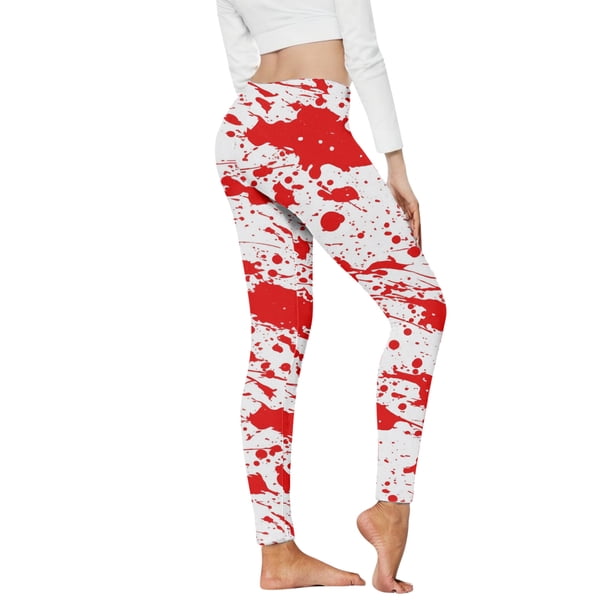 MKLEKYY Leggings para mujer, mallas estampadas, leggings de control, leggings deportivos de yoga para mujer, leggings de cintura alta 3379