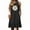 Black, variant on Womens Spring Dresses Sleeveless Casual Floral A-Line Dress with Pockets Pleated Crew Neck Mini Sundress