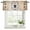 Brown, variant on Vintage Bees Crowns Curtain Valances for Windows, Kitchen Valance Window Treatments Panel 2 Pack, Rustic Leaves Rings Brown Gradient Rod Pocket Short Curtains for Bathroom Bedroom 42 x 12 Inch