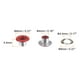 thumbnail image 2 of Kit de 100 Ojales de Metal Unique Bargains Ojales 4mm 0.16 Ojal para Zapatos Ropa Cinturón Bolsa Bricolaje Proyecto Rojo, 2 of 7