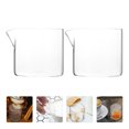thumbnail image 3 of 2pcs Small Glass Milk Jugs Coffee Cups Milk Cups Glass Milk Cups Milk Containers, 3 of 9