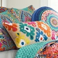 thumbnail image 2 of Levtex Home - Fantasia - Decorative Pillow (12 x 24in.) - Medallion - Teal, Fuchsia, Orange and Navy, 2 of 3