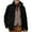 Black, variant on dGslk Mens Classic Wool Blend Shirt Jacket with Button Down Front and Chest Pockets for Outdoor and Casual Wear Army Green L