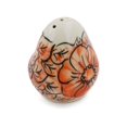 thumbnail image 3 of Polish Pottery 2½-inch Pepper Shaker (Fire Poppies Theme) Signature UNIKAT Hand Painted in Boleslawiec, Poland + Certificate of Authenticity, 3 of 6